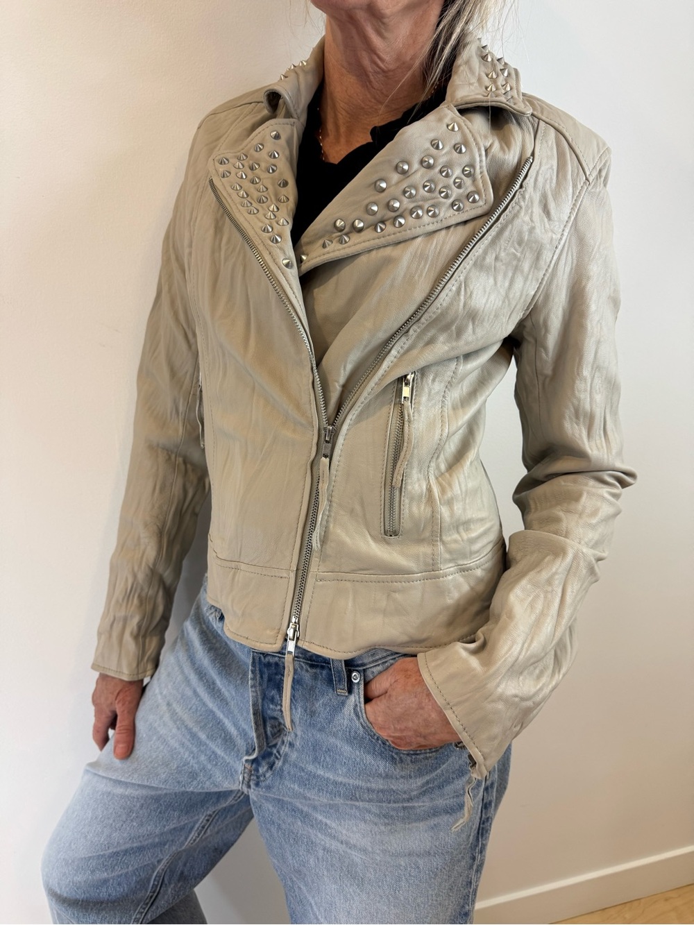 All Saints leather jacket